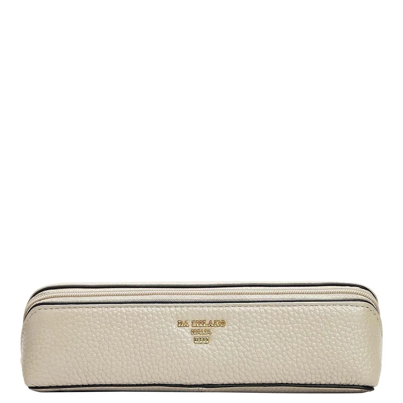 Da Milano Wax Leather Multi Pouch - Khaki